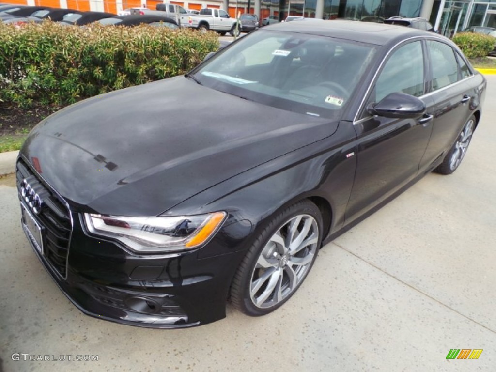 Phantom Black Pearl 2014 Audi A6 3.0 TDI quattro Sedan Exterior Photo #90762313
