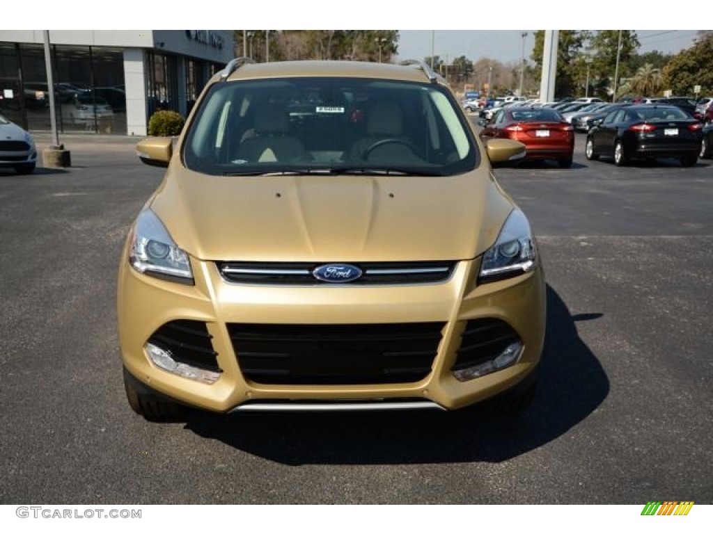 2014 Escape Titanium 1.6L EcoBoost - Karat Gold / Medium Light Stone photo #2