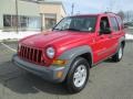 2005 Flame Red Jeep Liberty Sport 4x4  photo #2