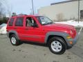2005 Flame Red Jeep Liberty Sport 4x4  photo #10