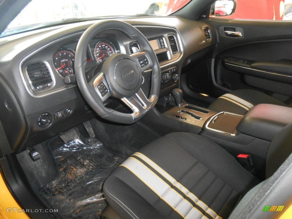 Black/Super Bee Stripes Interior 2012 Dodge Charger SRT8 Super Bee Photo #90766778