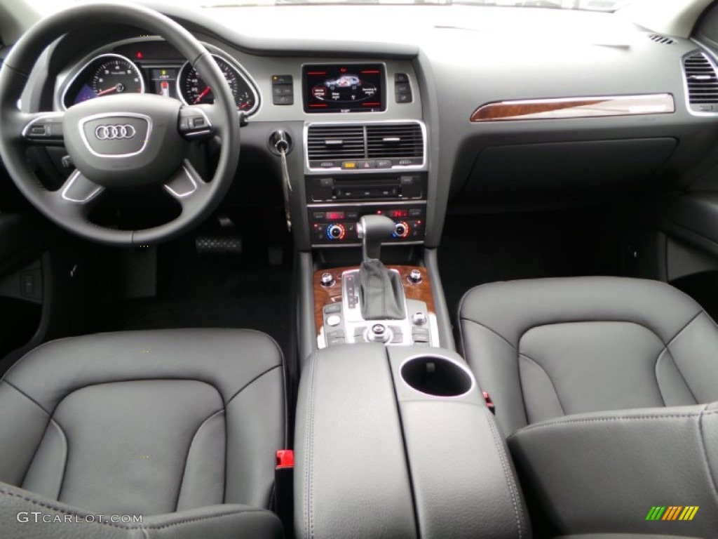 2014 Audi Q7 3.0 TFSI quattro Black Dashboard Photo #90767646