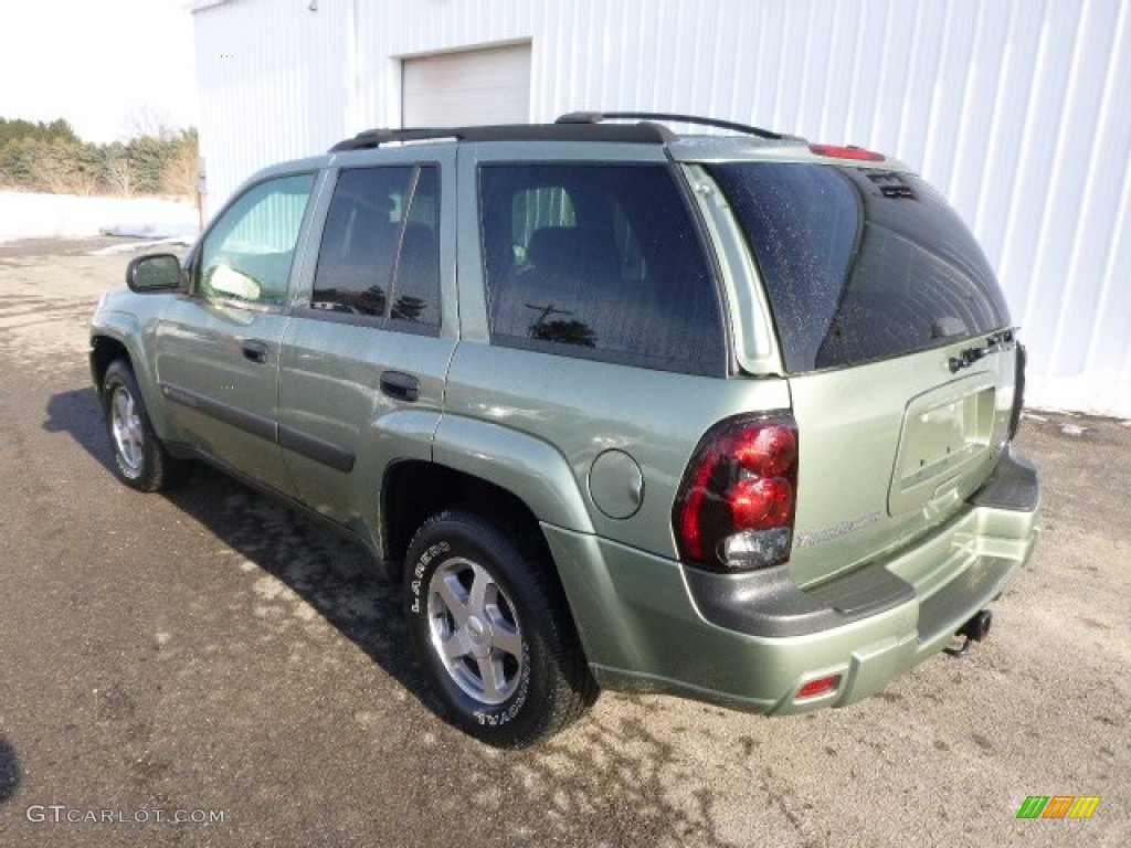 Silver Green Metallic 2004 Chevrolet TrailBlazer LS 4x4 Exterior Photo #90767850