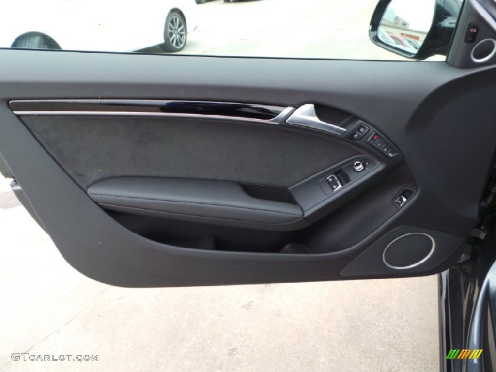 2014 Audi A5 2.0T quattro Coupe Black Door Panel Photo #90769662