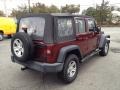 2007 Red Rock Crystal Pearl Jeep Wrangler Unlimited X 4x4  photo #14