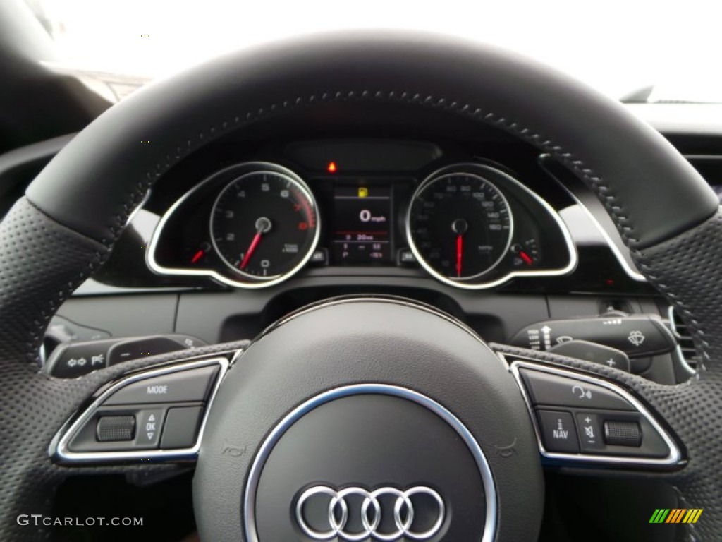 2014 Audi A5 2.0T quattro Coupe Black Steering Wheel Photo #90770064