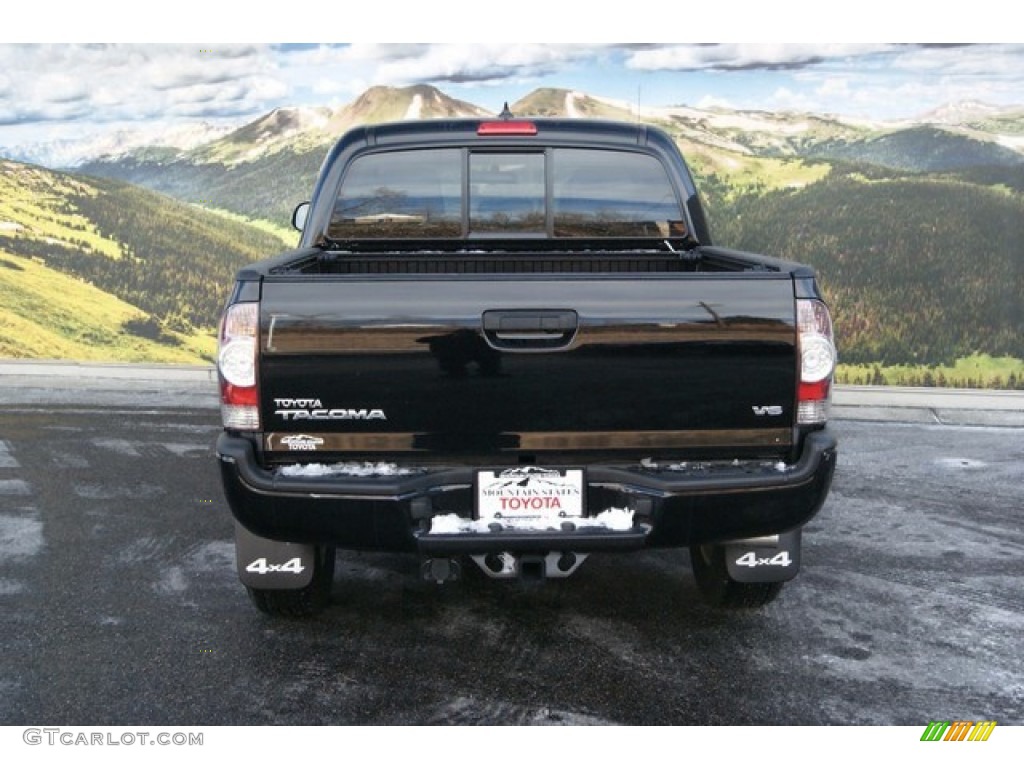 2014 Tacoma V6 TRD Sport Double Cab 4x4 - Black / Graphite photo #4