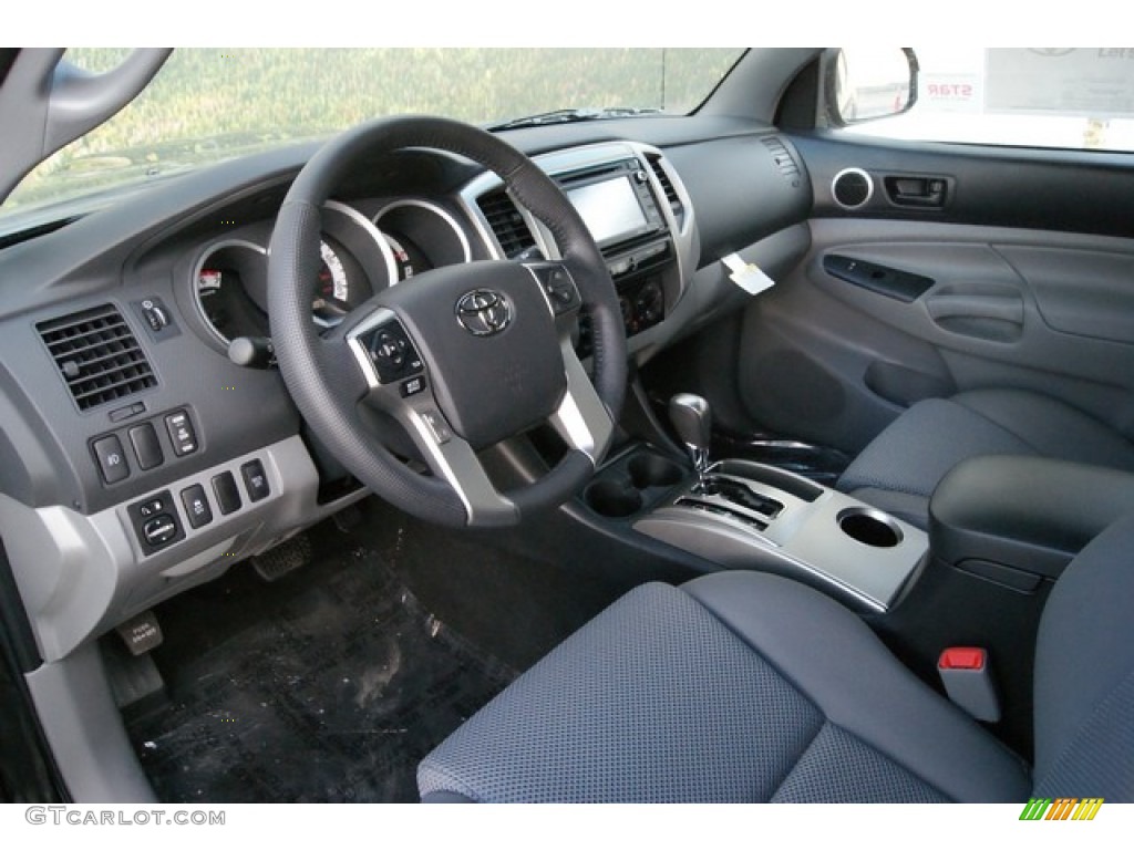 2014 Tacoma V6 TRD Sport Double Cab 4x4 - Black / Graphite photo #5
