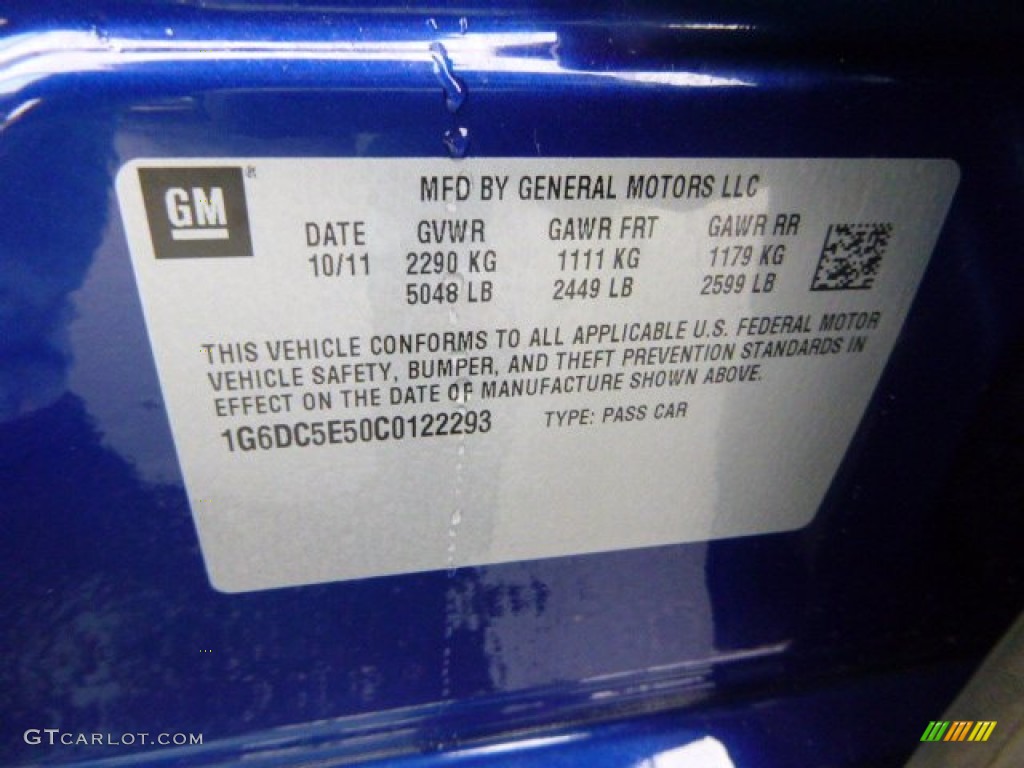 2012 CTS 4 3.0 AWD Sedan - Opulent Blue Metallic / Ebony/Ebony photo #19