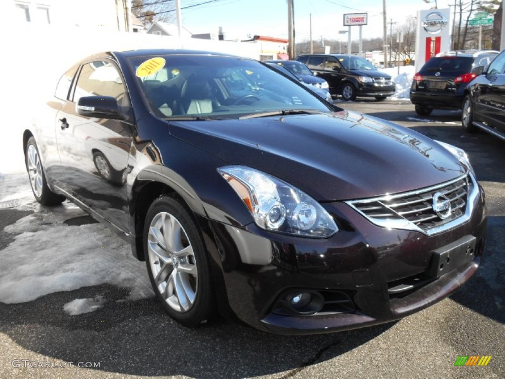 2011 Altima 3.5 SR Coupe - Crimson Black / Charcoal photo #1