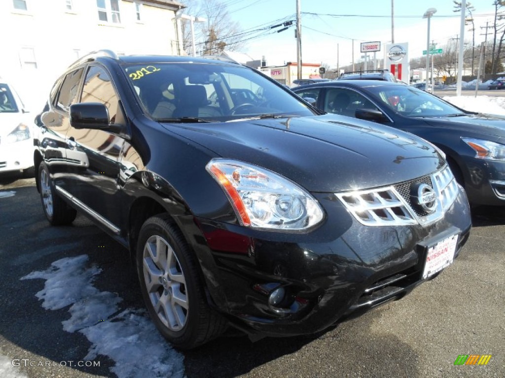 2012 Rogue SL AWD - Super Black / Black photo #1