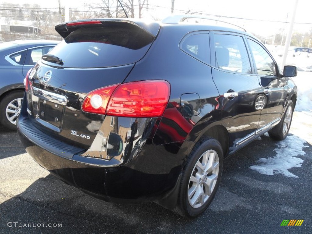 2012 Rogue SL AWD - Super Black / Black photo #4