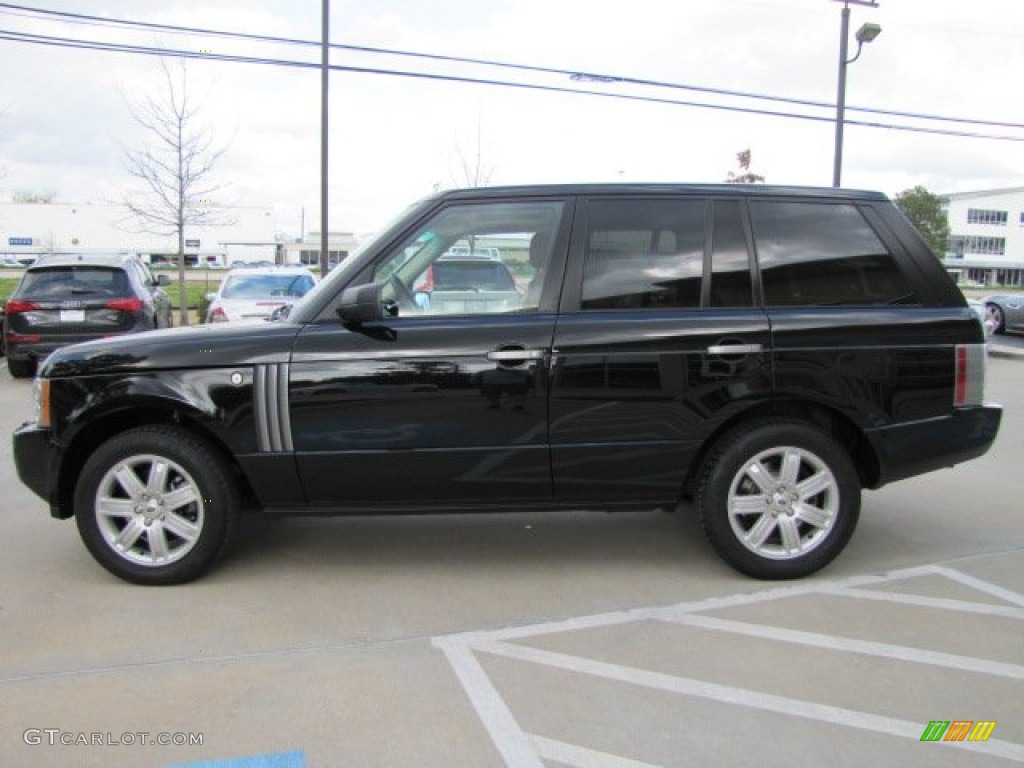 2008 Range Rover V8 HSE - Java Black Pearlescent / Sand photo #7