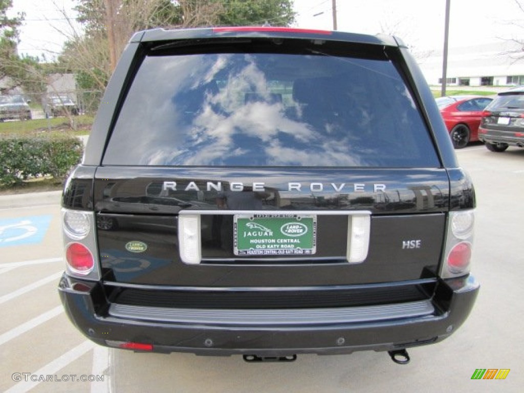 2008 Range Rover V8 HSE - Java Black Pearlescent / Sand photo #9