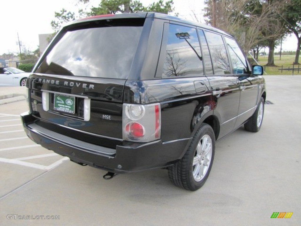 2008 Range Rover V8 HSE - Java Black Pearlescent / Sand photo #10