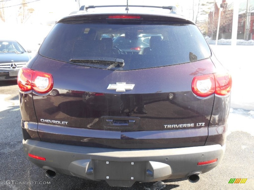 2009 Traverse LTZ AWD - Dark Cherry Metallic / Cashmere/Ebony photo #5