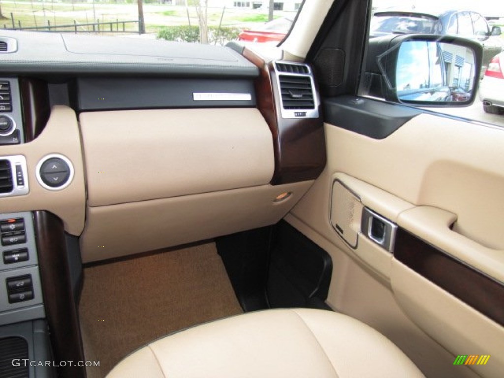 2008 Range Rover V8 HSE - Java Black Pearlescent / Sand photo #23