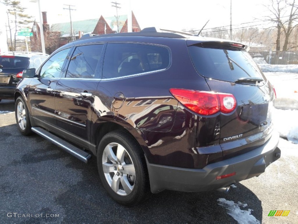 2009 Traverse LTZ AWD - Dark Cherry Metallic / Cashmere/Ebony photo #6