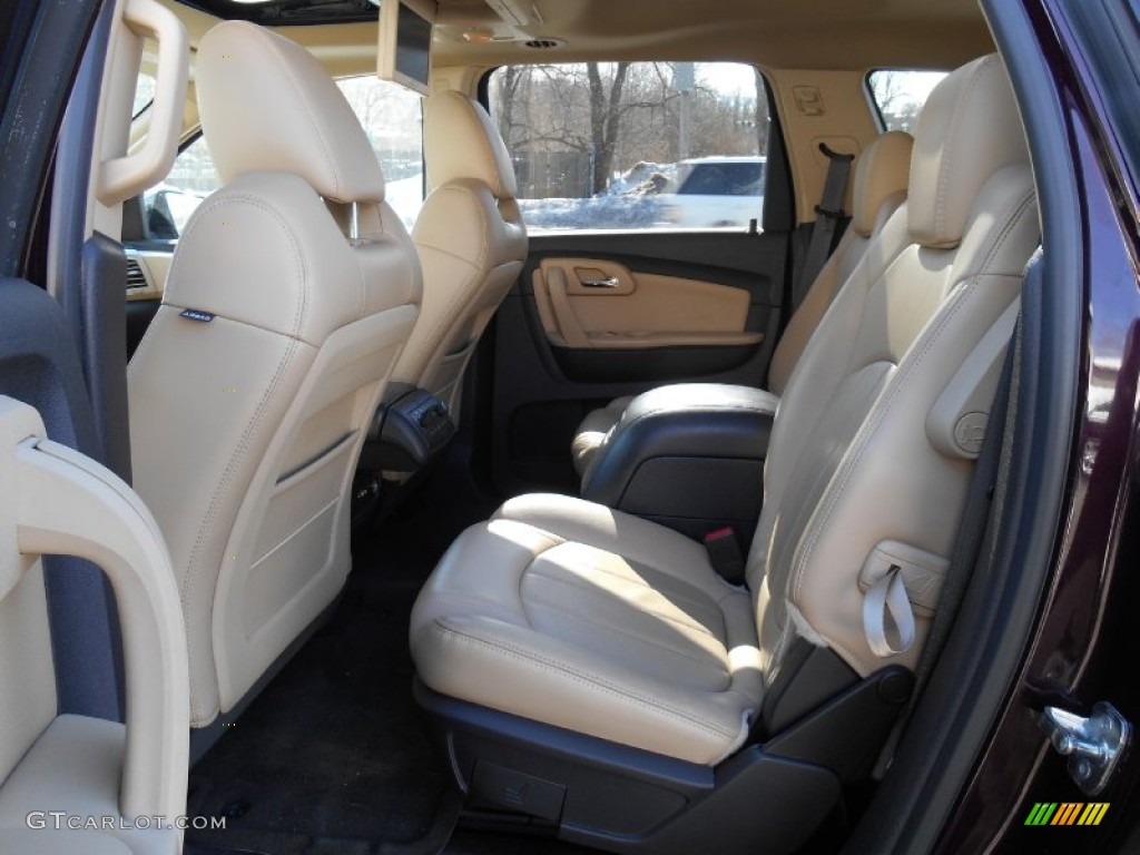 2009 Traverse LTZ AWD - Dark Cherry Metallic / Cashmere/Ebony photo #7