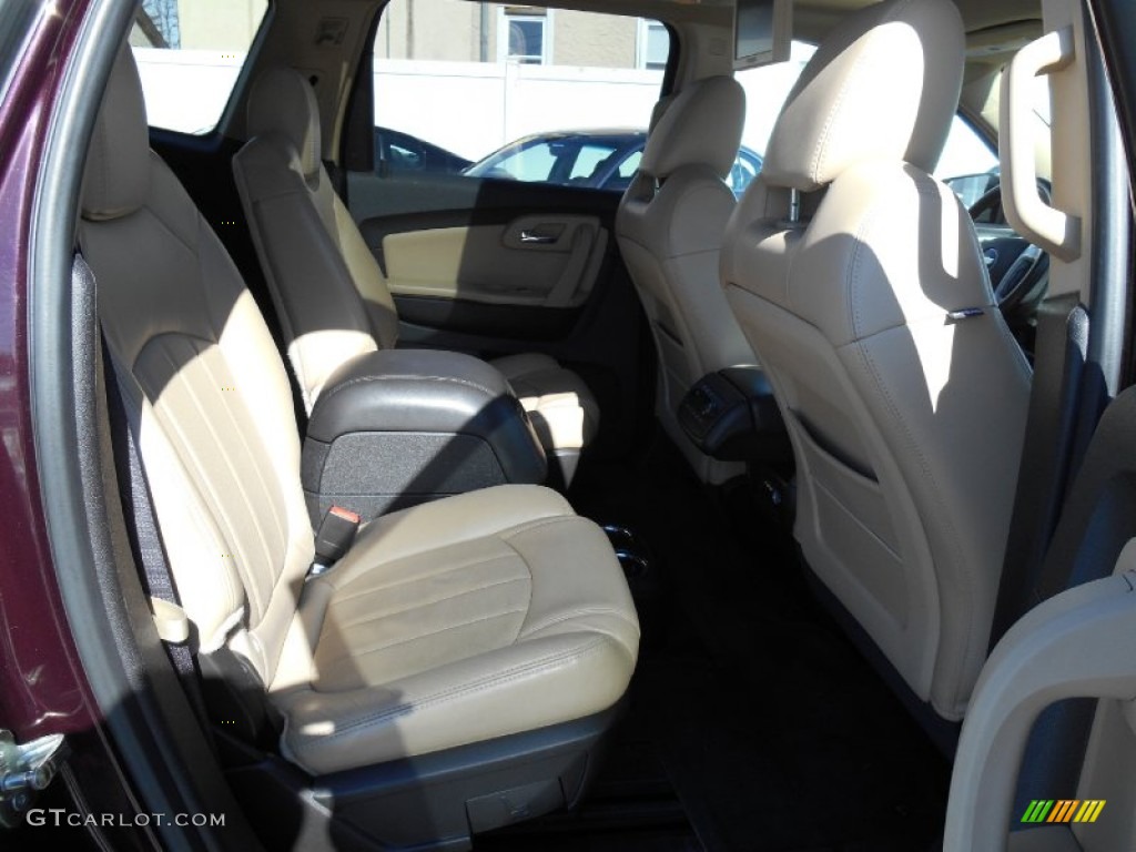 2009 Traverse LTZ AWD - Dark Cherry Metallic / Cashmere/Ebony photo #9
