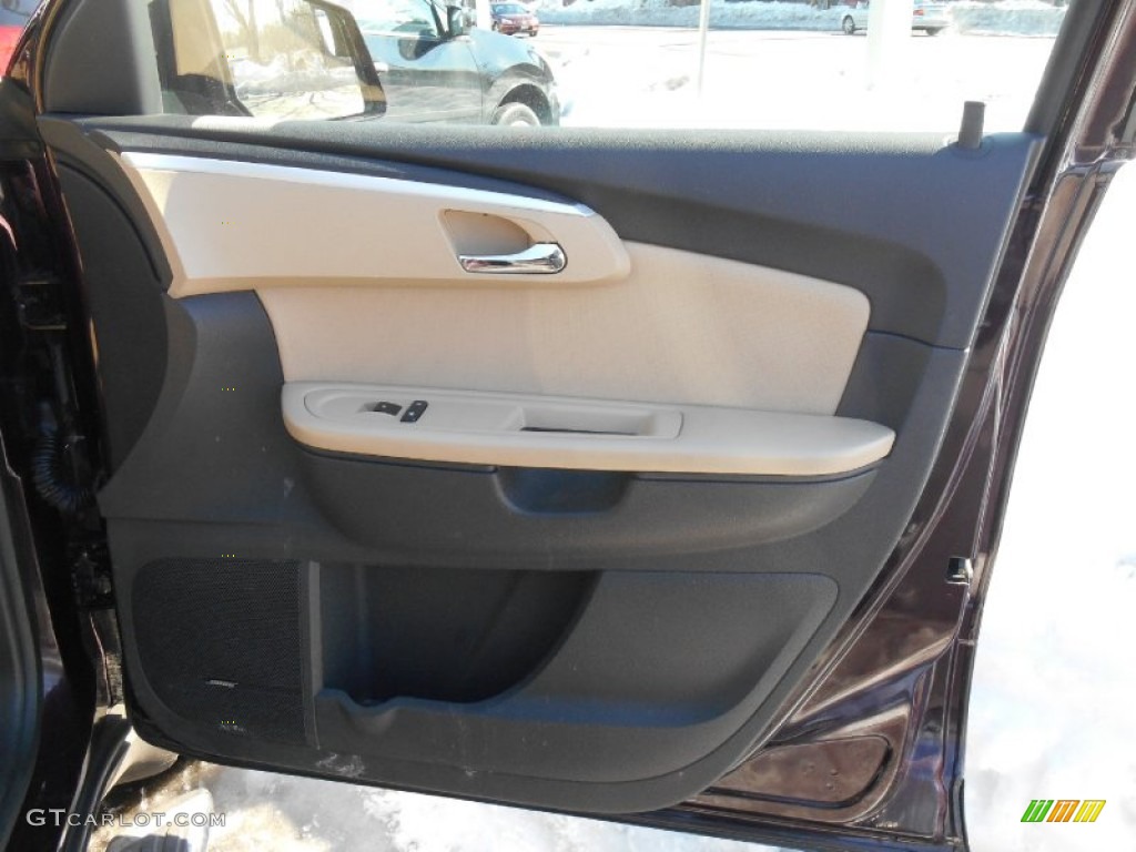 2009 Traverse LTZ AWD - Dark Cherry Metallic / Cashmere/Ebony photo #10