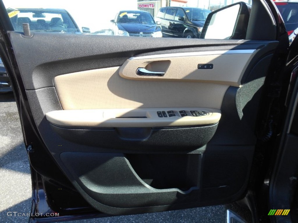 2009 Traverse LTZ AWD - Dark Cherry Metallic / Cashmere/Ebony photo #12