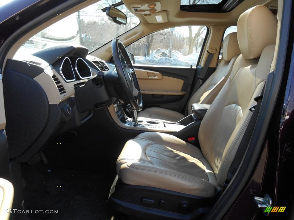 2009 Traverse LTZ AWD - Dark Cherry Metallic / Cashmere/Ebony photo #14