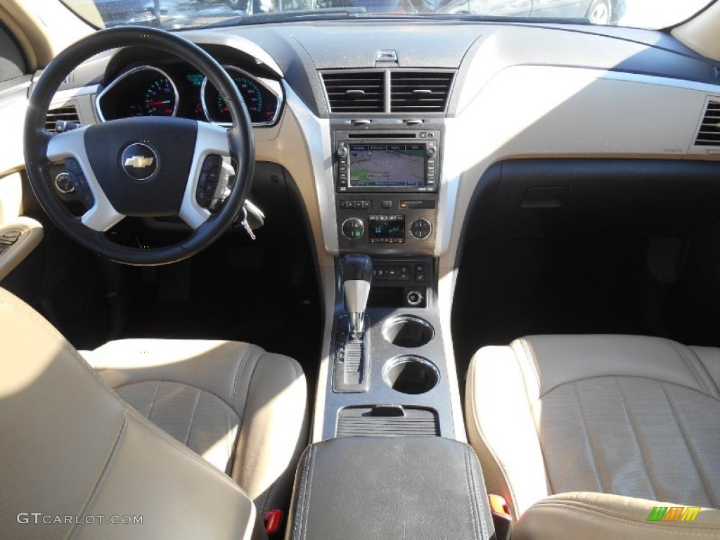 2009 Traverse LTZ AWD - Dark Cherry Metallic / Cashmere/Ebony photo #16