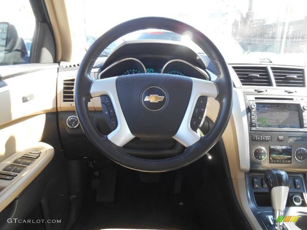 2009 Traverse LTZ AWD - Dark Cherry Metallic / Cashmere/Ebony photo #17