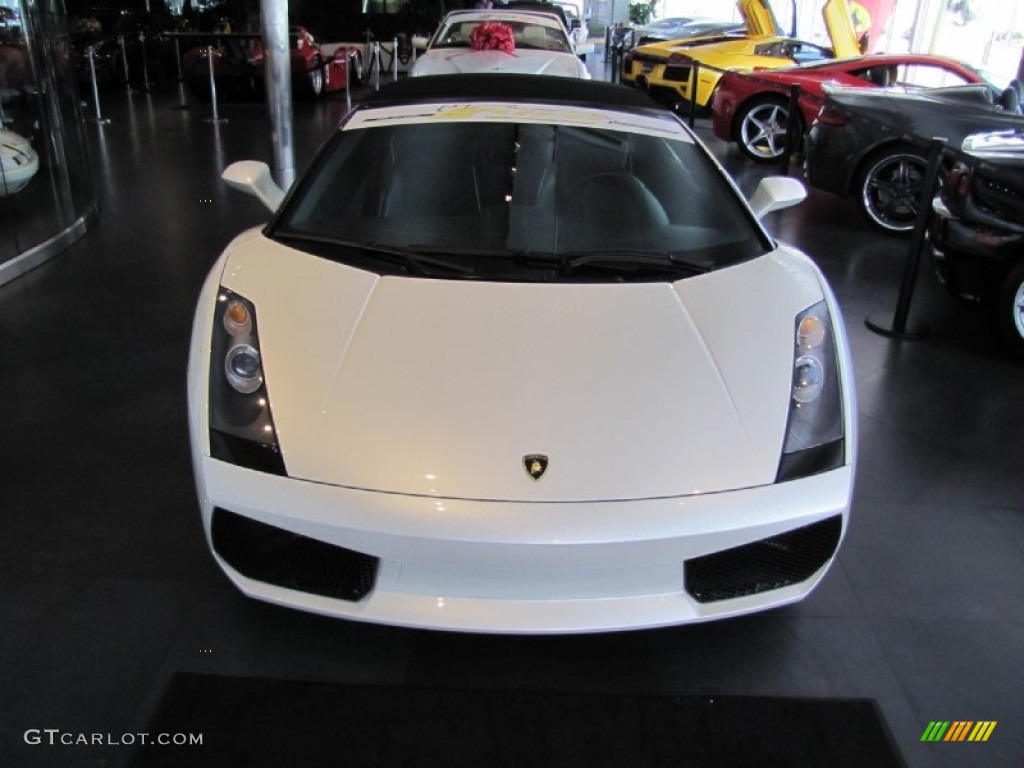 2007 Gallardo Spyder - Balloon White / Nero Perseus photo #2