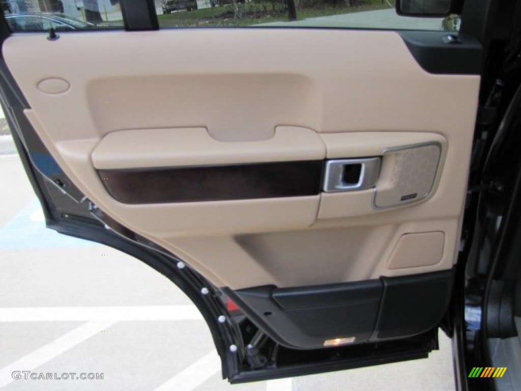 2008 Range Rover V8 HSE - Java Black Pearlescent / Sand photo #41
