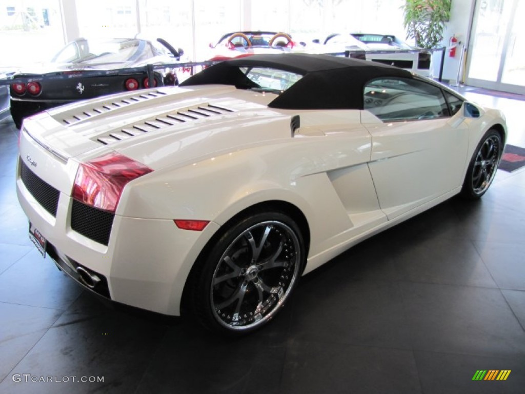 2007 Gallardo Spyder - Balloon White / Nero Perseus photo #6