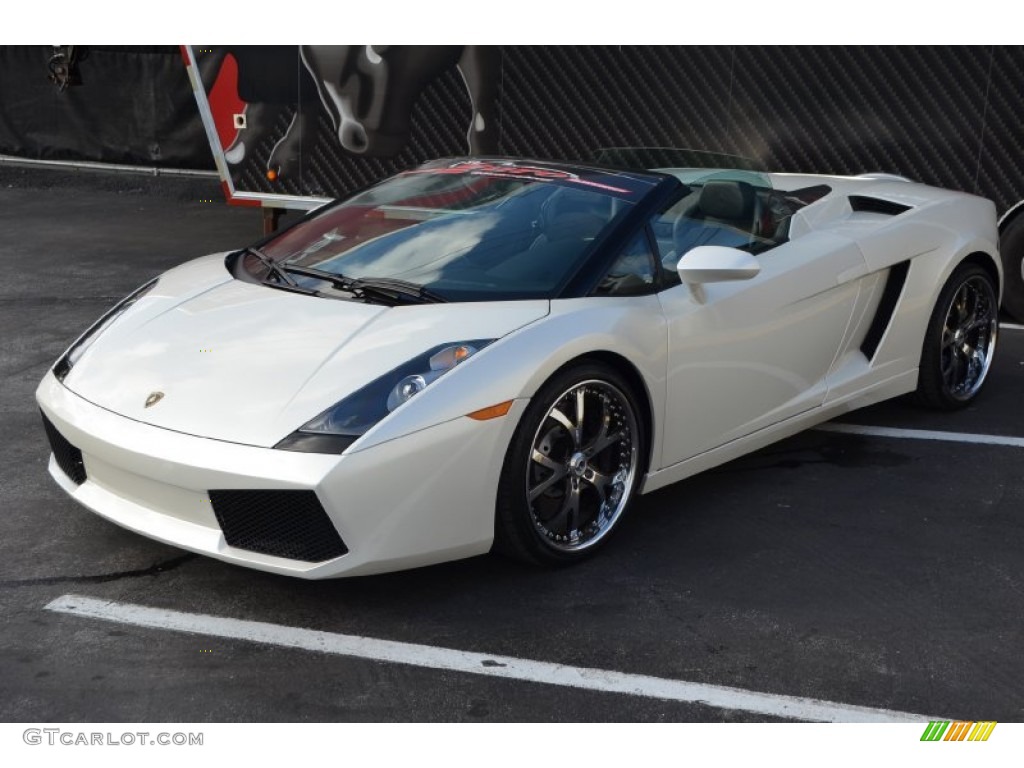 2007 Gallardo Spyder - Balloon White / Nero Perseus photo #7