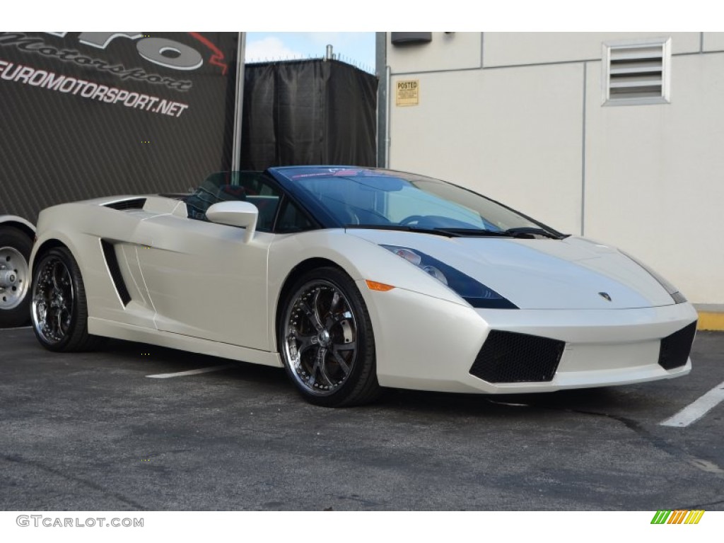 2007 Gallardo Spyder - Balloon White / Nero Perseus photo #14