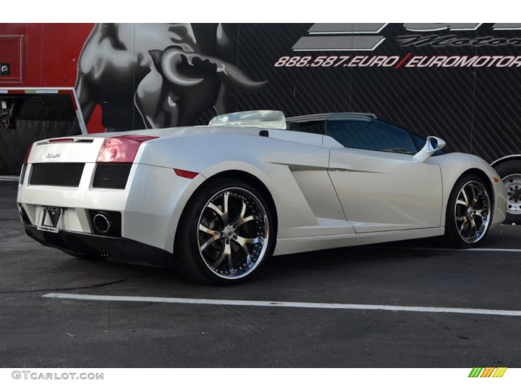 2007 Gallardo Spyder - Balloon White / Nero Perseus photo #17