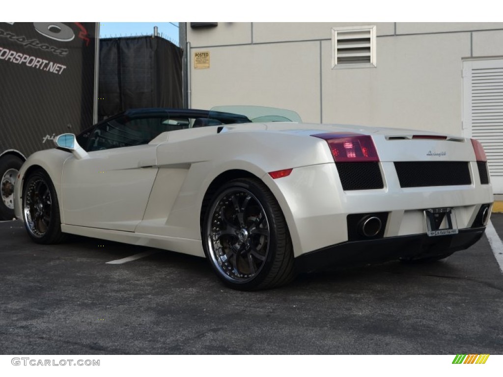 2007 Gallardo Spyder - Balloon White / Nero Perseus photo #23