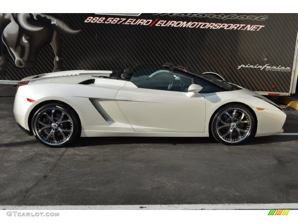 2007 Gallardo Spyder - Balloon White / Nero Perseus photo #28