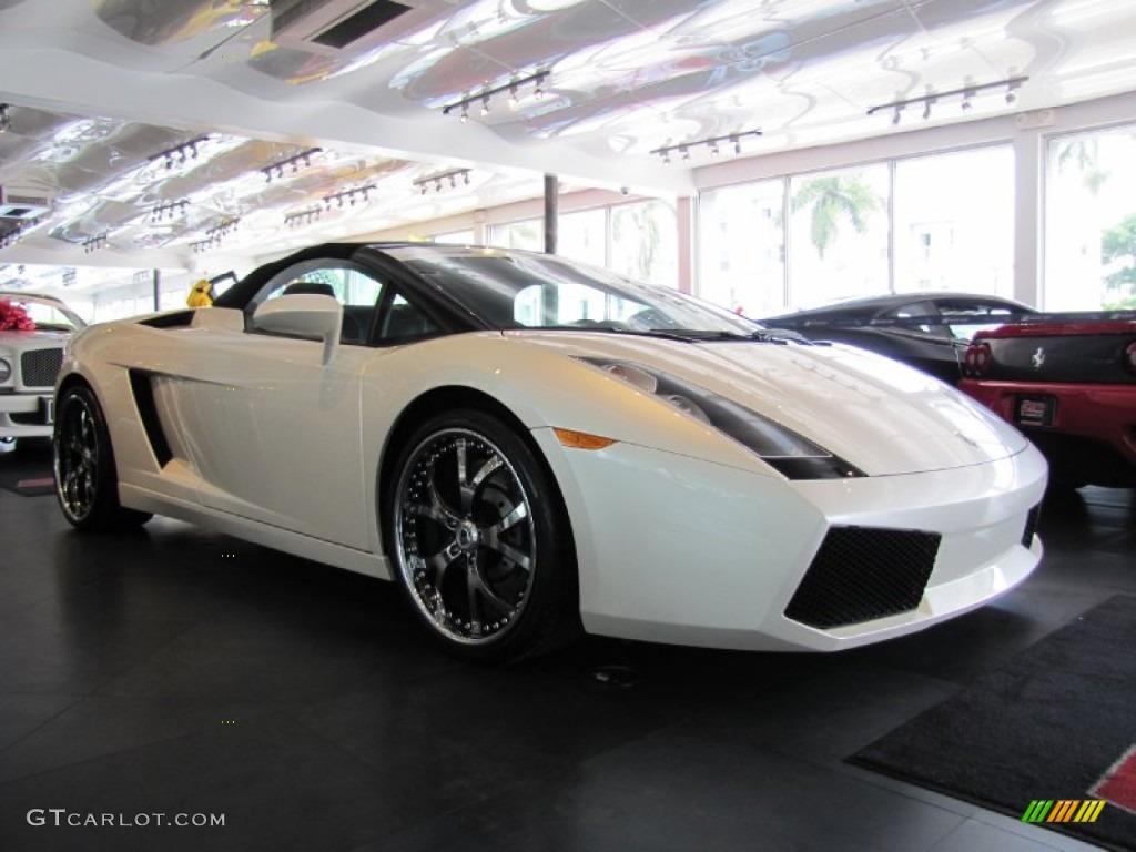 2007 Gallardo Spyder - Balloon White / Nero Perseus photo #41