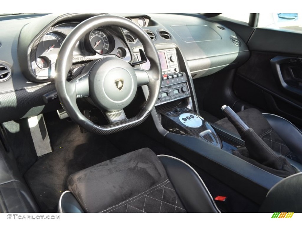 Nero Perseus Interior 2007 Lamborghini Gallardo Spyder Photo #90775685