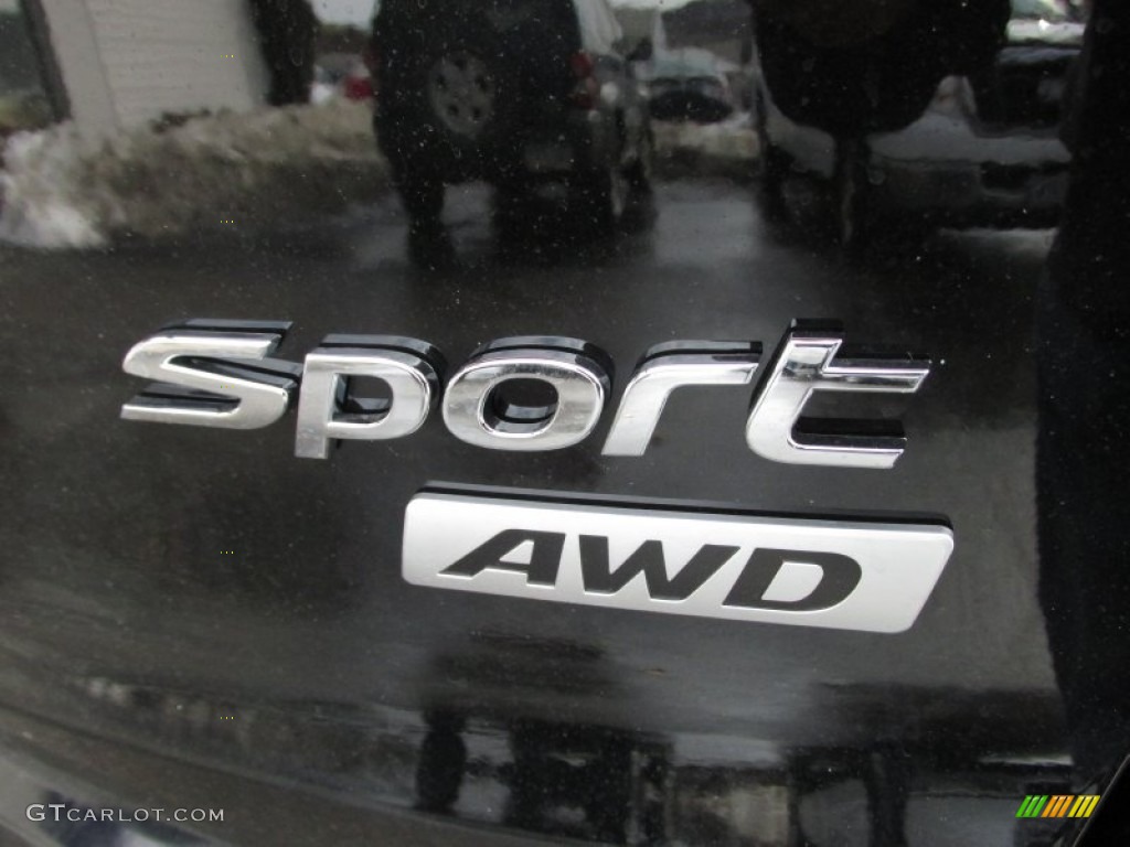 2014 Santa Fe Sport AWD - Twilight Black / Gray photo #7