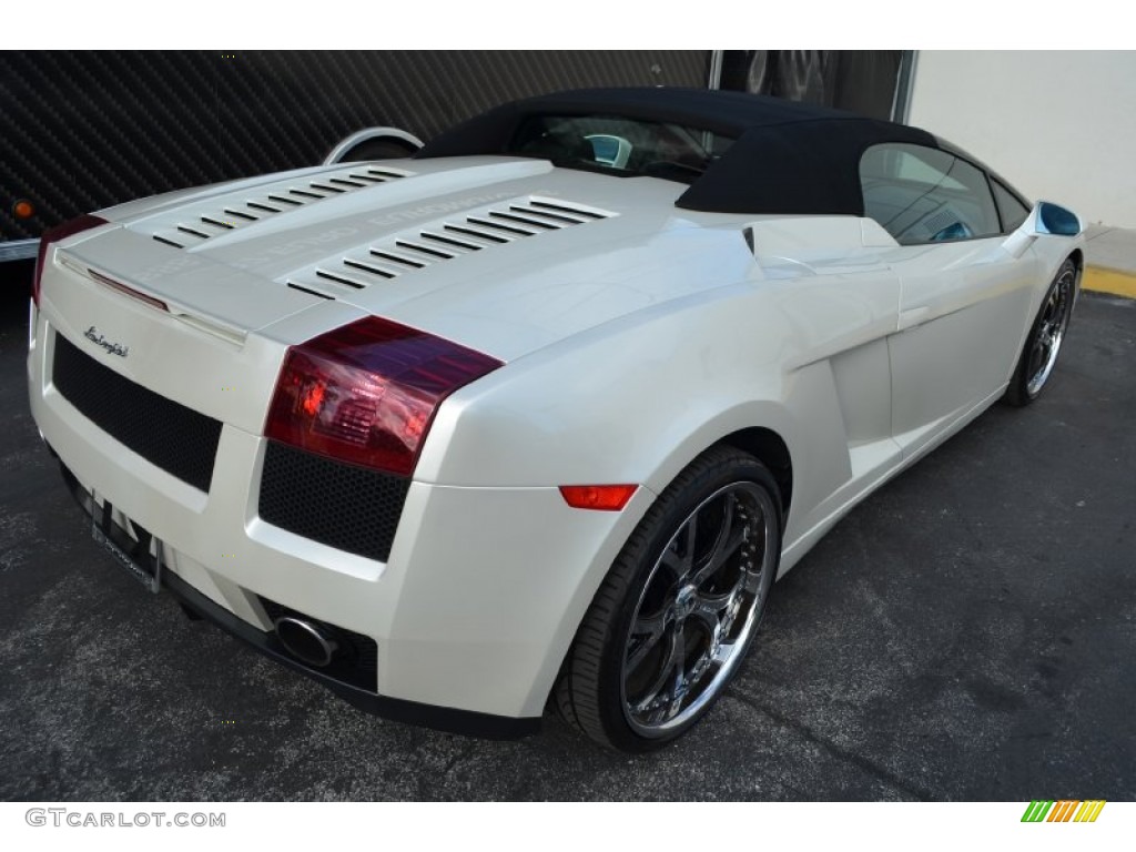 2007 Gallardo Spyder - Balloon White / Nero Perseus photo #64