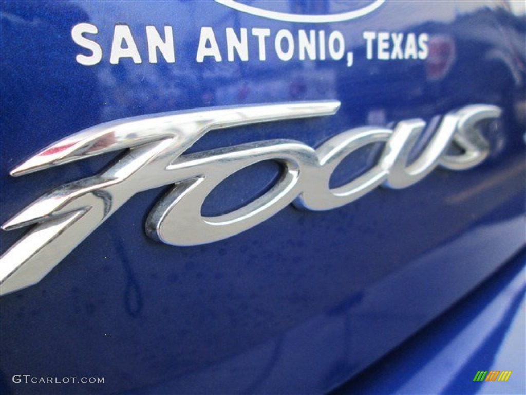 2012 Focus SEL Sedan - Sonic Blue Metallic / Charcoal Black photo #6
