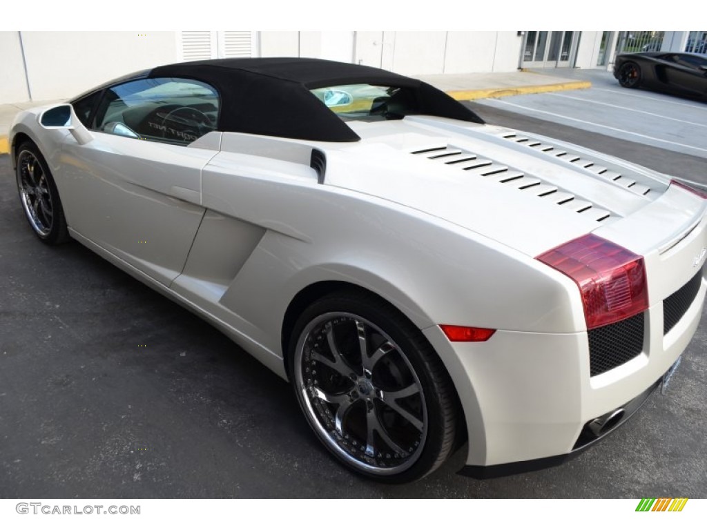 2007 Gallardo Spyder - Balloon White / Nero Perseus photo #66