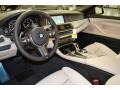 2014 BMW 5 Series Ivory White/Black Interior Prime Interior Photo