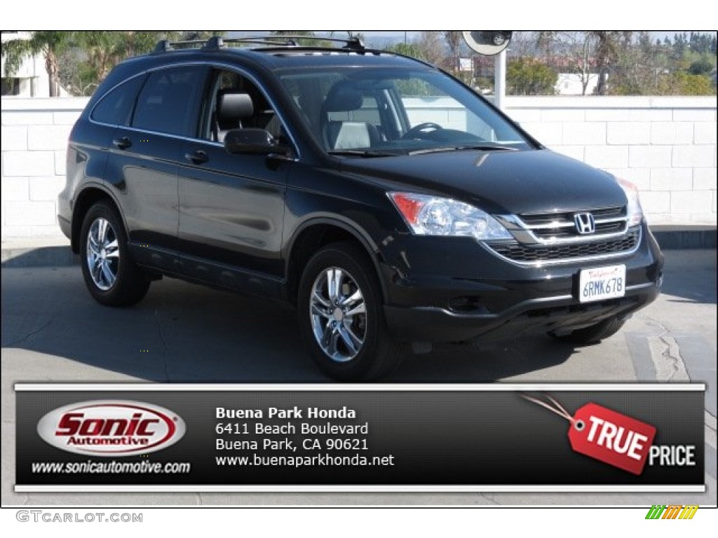 2011 CR-V EX-L - Crystal Black Pearl / Black photo #1