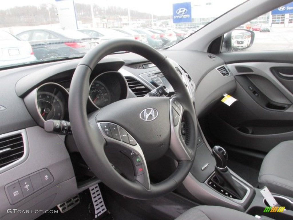 2014 Hyundai Elantra Sport Sedan Gray Steering Wheel Photo #90778005