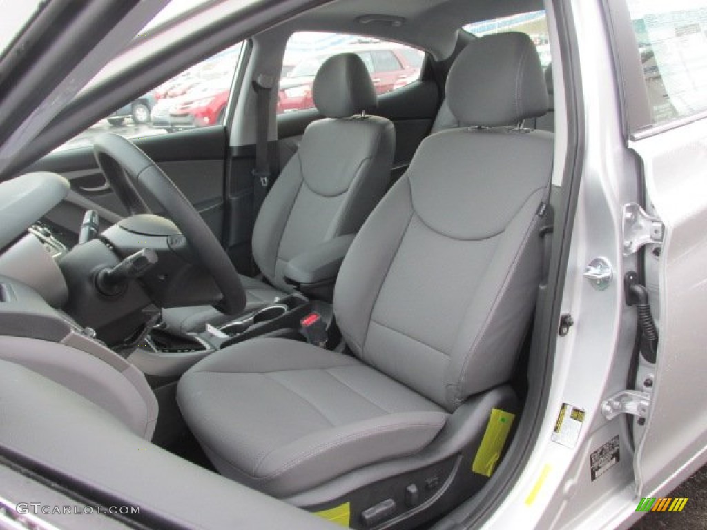 Gray Interior 2014 Hyundai Elantra Sport Sedan Photo #90778056