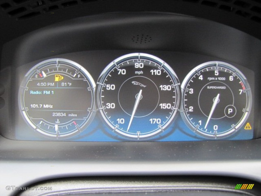 2012 Jaguar XJ XJ Supercharged Gauges Photo #90778059