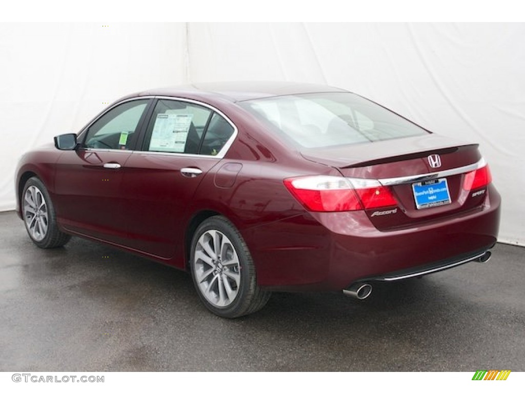 2014 Accord Sport Sedan - Basque Red Pearl II / Black photo #5