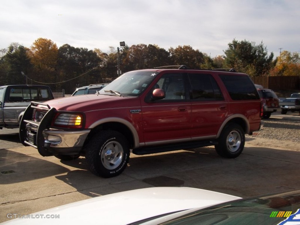1998 Expedition Eddie Bauer 4x4 - Dark Toreador Red Metallic / Medium Prairie Tan photo #3